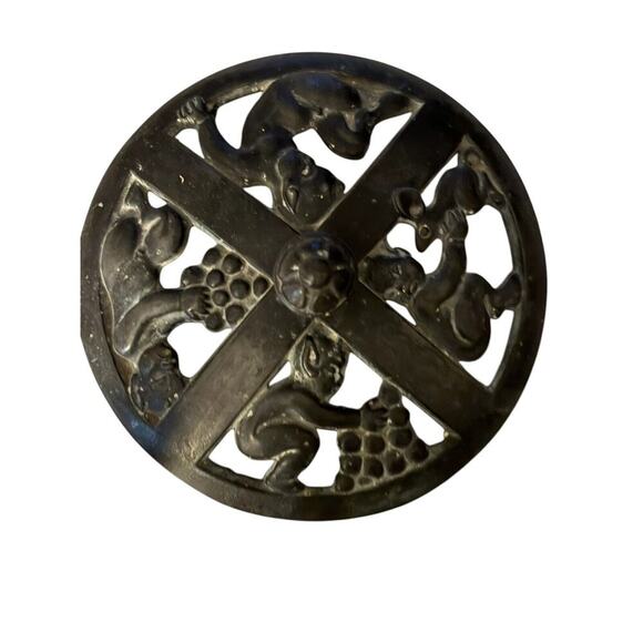 Baby Satyrs Rare Bronze and Alabaster Art Deco Bowl from Denmark - Picture 5 of 11